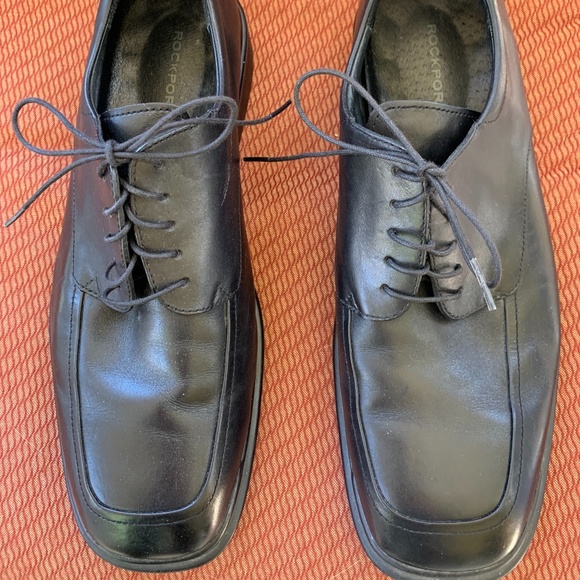 Men's Black Dress Rockport size 11 tie laces - Picture 1 of 3